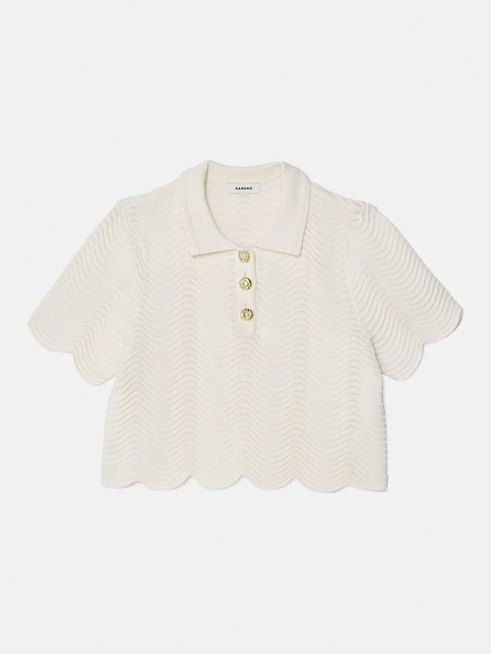 Foto van product Poloshirt Sandro crème
