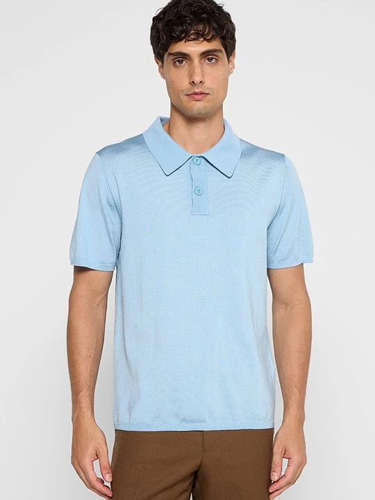 Foto van product Poloshirt Sandro lichtblauw