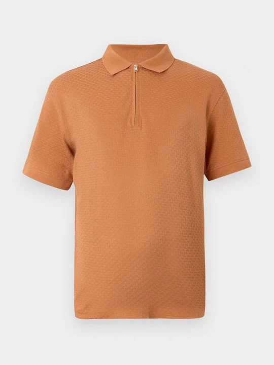 Foto van product Poloshirt Selected bruin
