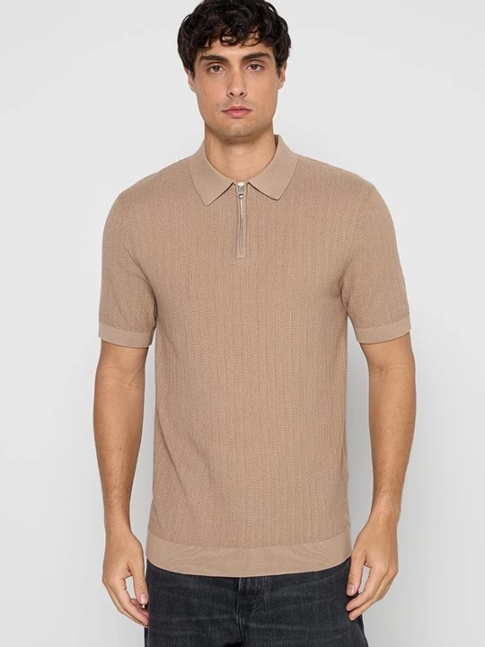 Foto van product Poloshirt Selected tan