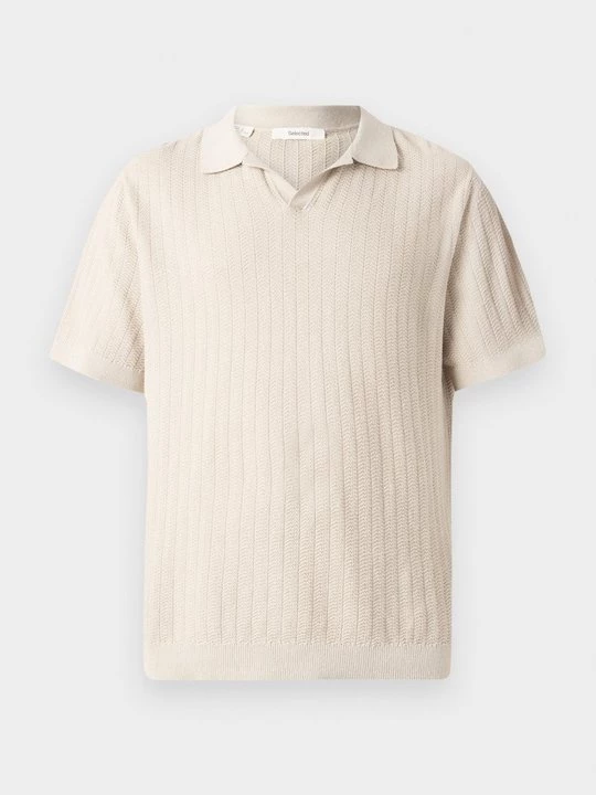 Foto van product Poloshirt Selected zandkleur