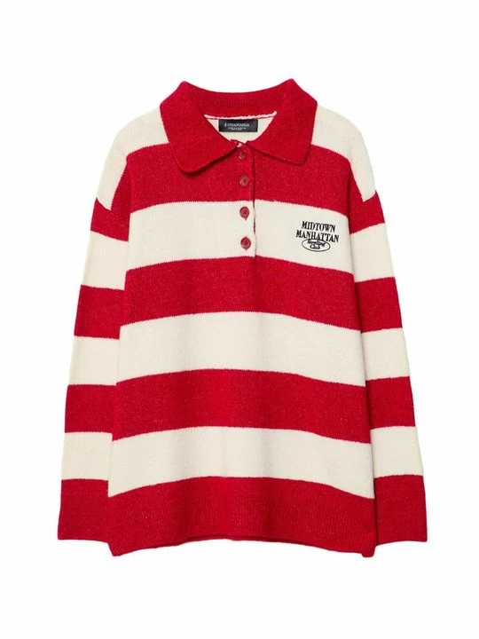 Foto van product Poloshirt Stradivarius rood