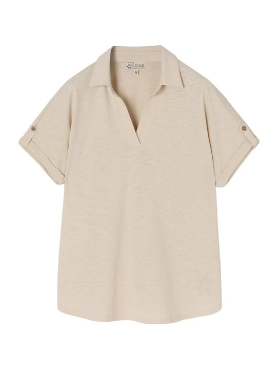 Foto van product Poloshirt Tatuum beige mêleerd