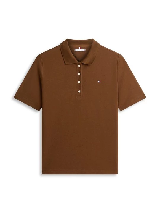 Foto van product Poloshirt Tommy Hilfiger bruin