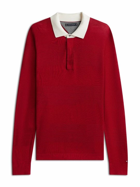 Foto van product Poloshirt Tommy Hilfiger donkerrood