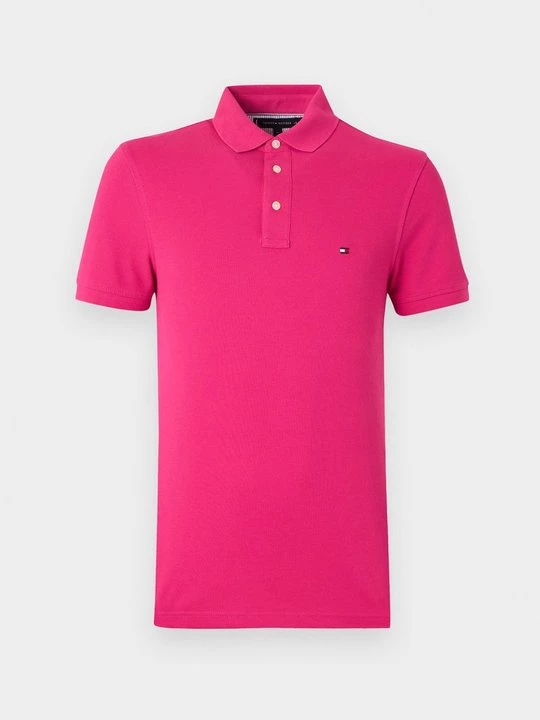Foto van product Poloshirt Tommy Hilfiger donkerroze