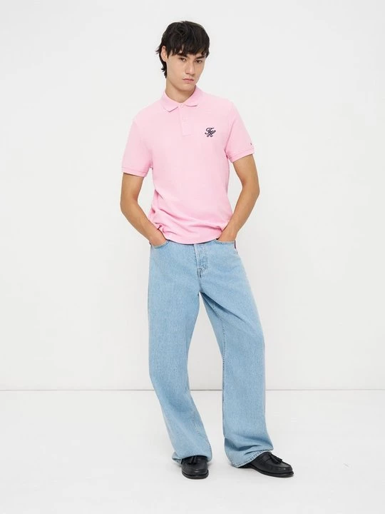 Foto van product Poloshirt Tommy Hilfiger donkerroze