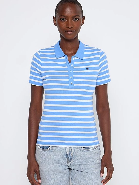 Foto van product Poloshirt Tommy Hilfiger lichtblauw