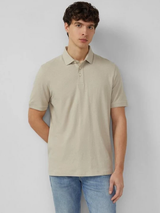 Foto van product Poloshirt van katoen-linnenmix s.Oliver beżowy