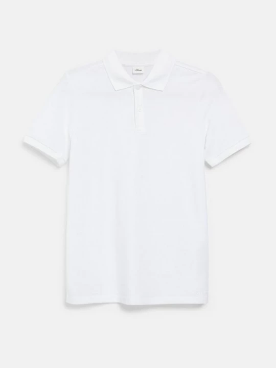 Foto van product Poloshirt van katoenpiqué s.Oliver wit