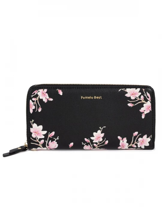 Foto van product Pomelo Best Portemonnee 'Pomelo Best Portemonnaie Damen mit Blumenprint' zwart