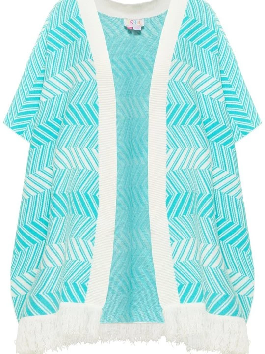 Foto van product Poncho IZIA turquoise