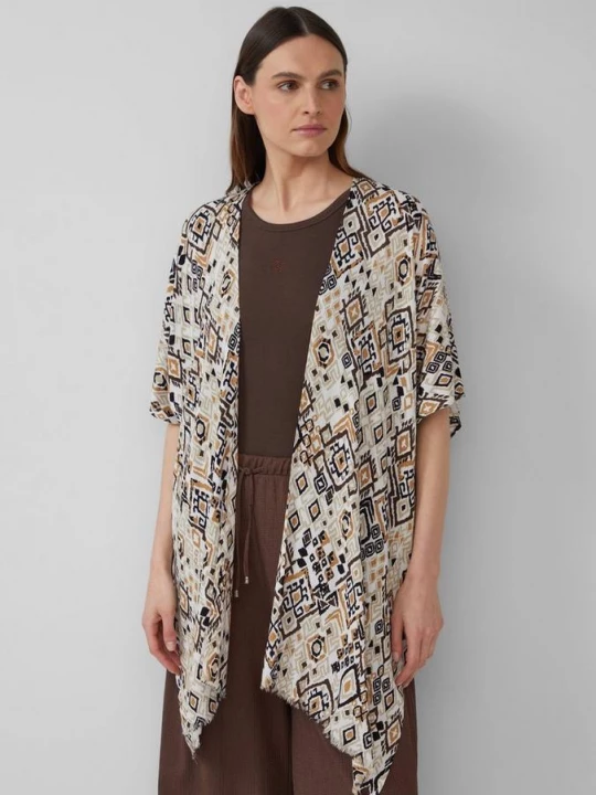 Foto van product Poncho met artwork s.Oliver bruin