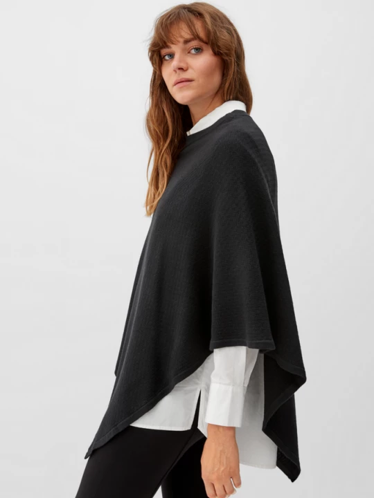 Foto van product Poncho van gemengd katoen s.Oliver zwart