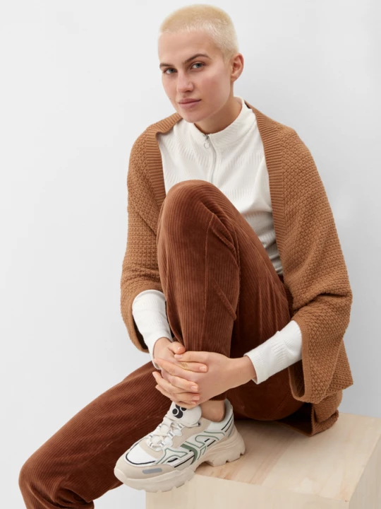 Foto van product Poncho van katoenmix s.Oliver bruin