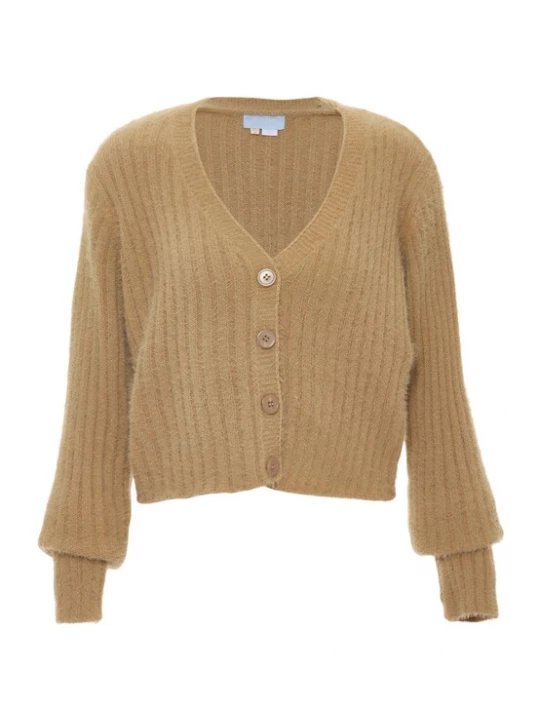 Foto van product Poomi Gebreid vest sand