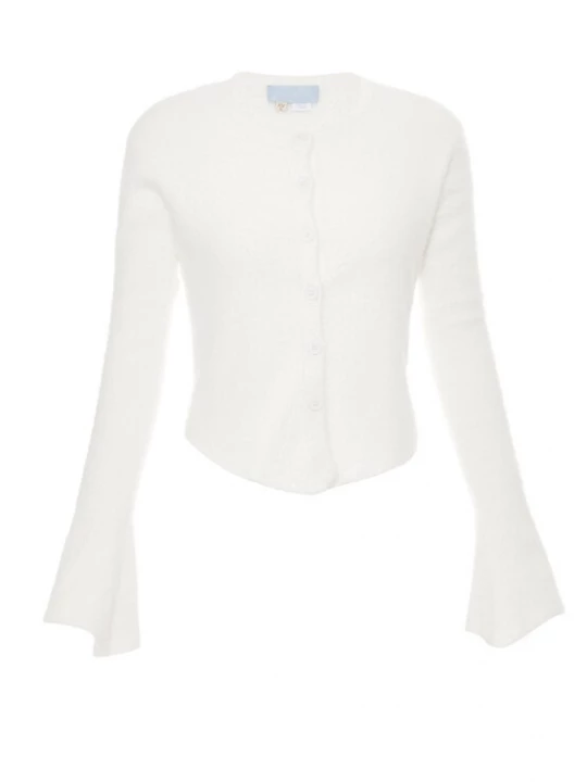 Foto van product Poomi Gebreid vest wit