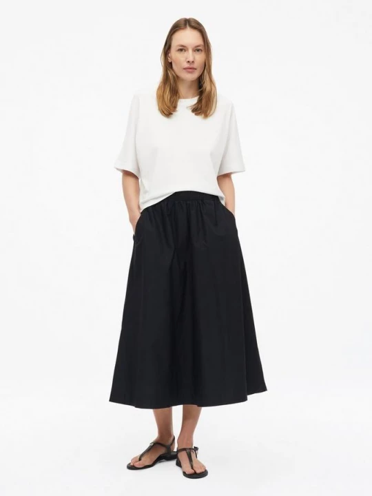 Foto van product Popeline midirok s.Oliver zwart