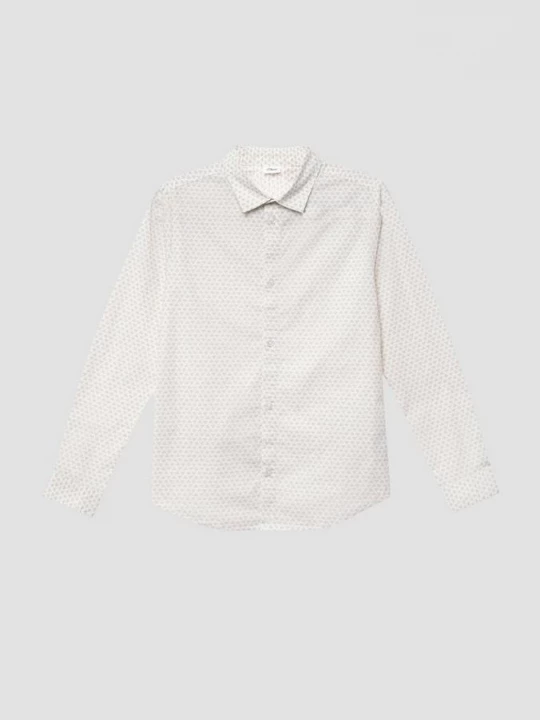 Foto van product Popeline overhemd met all-over print in slim fit s.Oliver