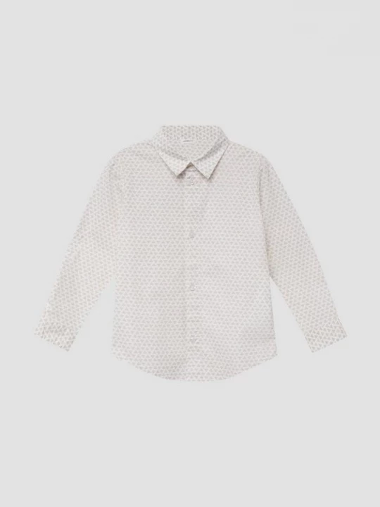 Foto van product Popeline overhemd met all-over print in slim fit s.Oliver
