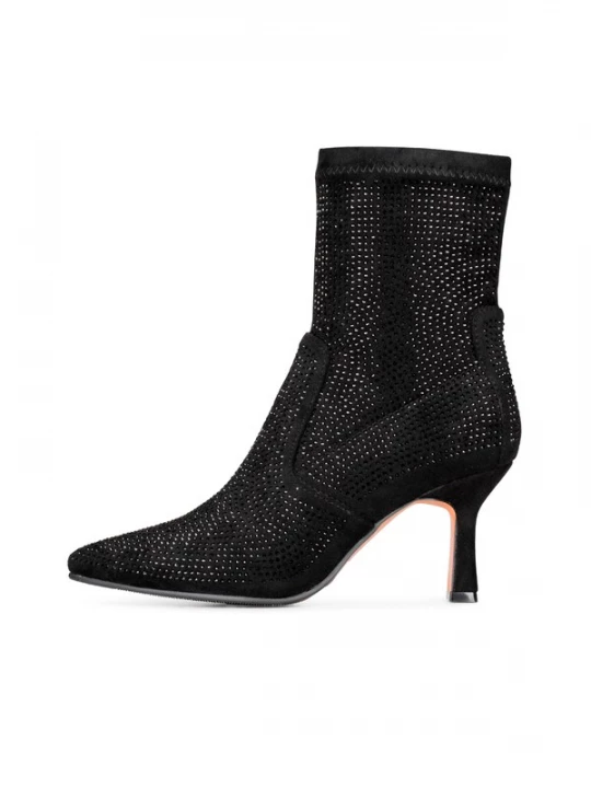 Foto van product POSH by Poelman Enkellaarsjes 'KIRA' zwart