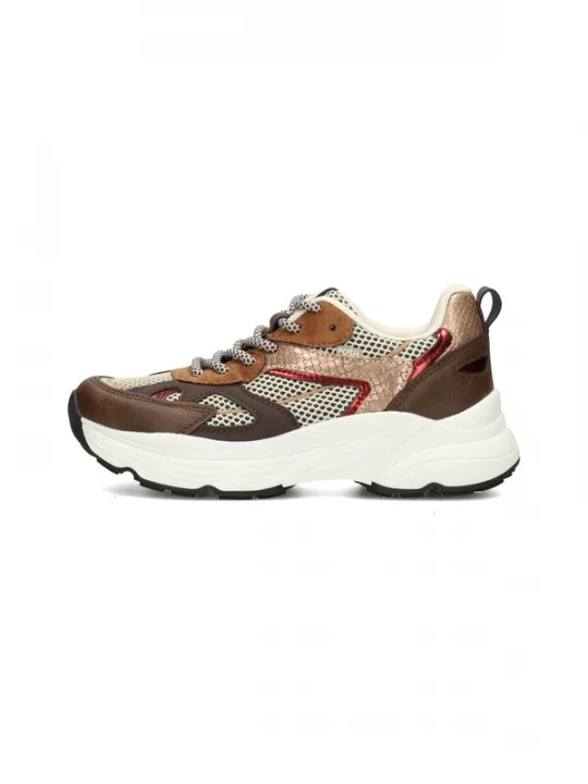 Foto van product POSH by Poelman Sneakers 'AYOKI' bruin / grijs