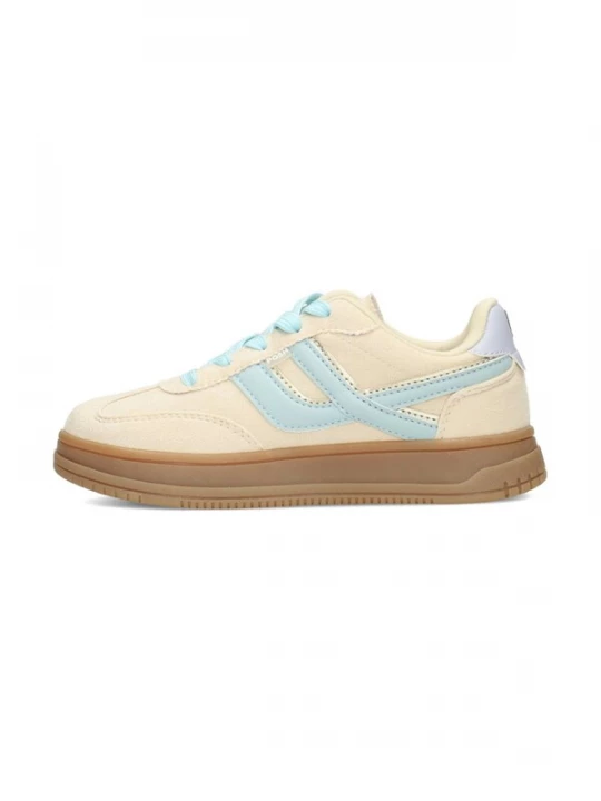 Foto van product POSH by Poelman Sneakers beige / lichtblauw