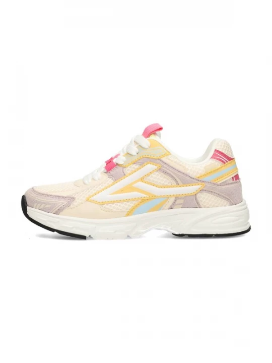 Foto van product POSH by Poelman Sneakers beige / lichtlila / rood / wit