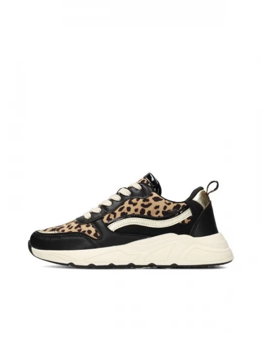 Foto van product POSH by Poelman Sneakers 'CHARLIE' beige / goud / zwart / wit