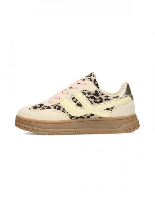 Foto van product POSH by Poelman Sneakers crème / zwart / zilver