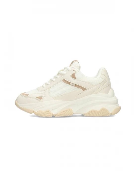 Foto van product POSH by Poelman Sneakers 'Gigi' beige / wolwit