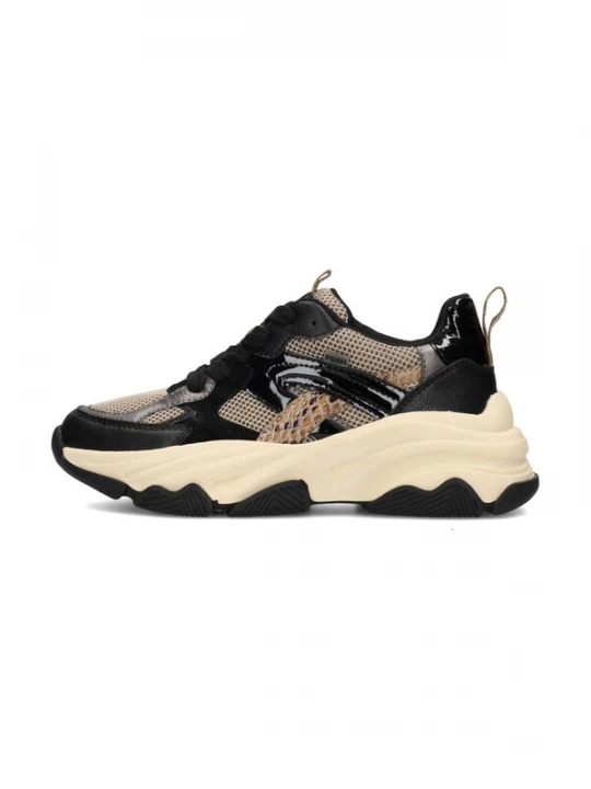 Foto van product POSH by Poelman Sneakers 'GIGI' beige / zwart