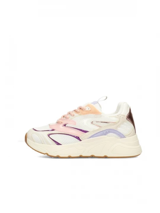 Foto van product POSH by Poelman Sneakers lichtlila / donkerlila / lichtoranje / offwhite