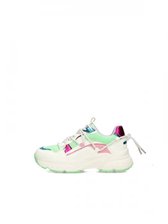 Foto van product POSH by Poelman Sneakers 'Madee' lichtgroen / lichtroze / offwhite