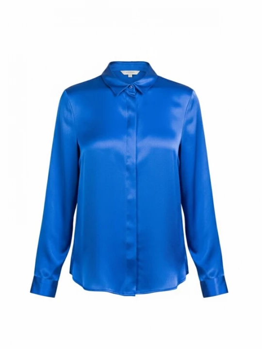 Foto van product Posh Gear Blouse 'Seidenbluse Camicia da Donna' blauw