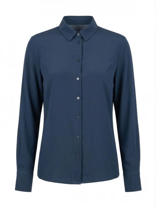 Foto van product Posh Gear Blouse 'Seidenbluse Collettoseta' donkerblauw