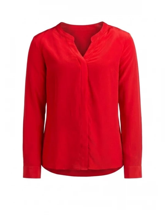 Foto van product Posh Gear Blouse 'Seidenbluse Nobicetta' donkerrood