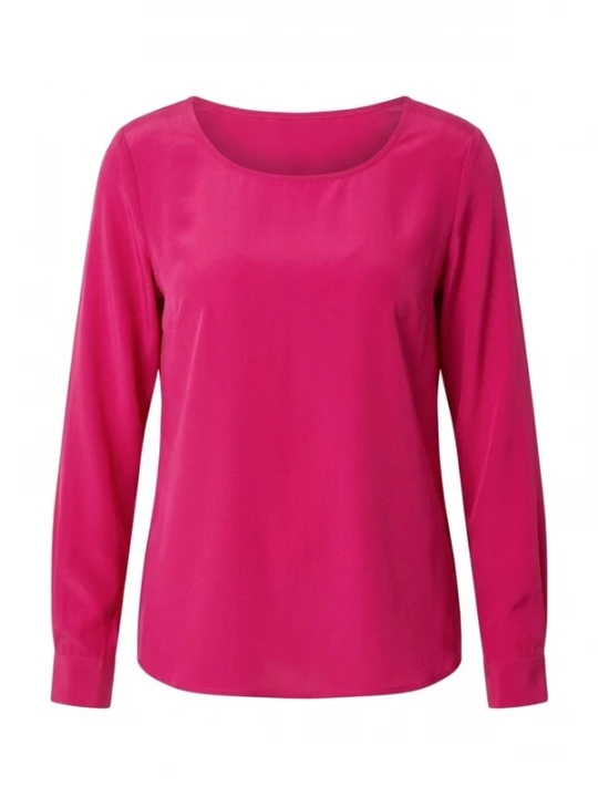 Foto van product Posh Gear Blouse 'Seidenbluse Rotondoseta' donkerrood