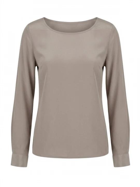 Foto van product Posh Gear Blouse 'Seidenbluse Rotondoseta' grijs