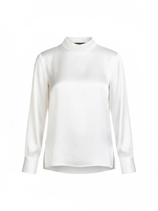Foto van product Posh Gear Blouse 'Seidenbluse Satinoseta' parelwit