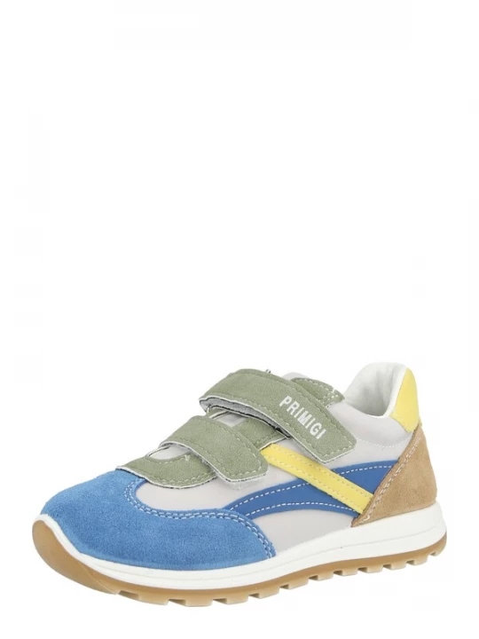 Foto van product PRIMIGI Sneakers royal blue / koningsblauw / mokka / lichtgroen / natuurwit