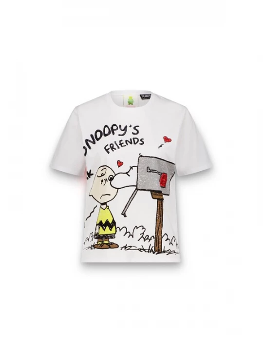 Foto van product PRINCESS GOES HOLLYWOOD Shirt grijs / donkeroranje / zwart / wit