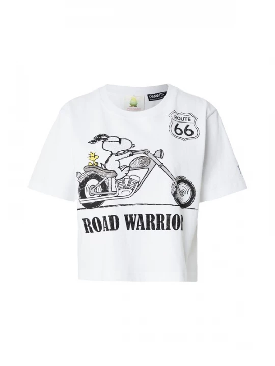 Foto van product PRINCESS GOES HOLLYWOOD Shirt 'Snoopy Road Warrior' geel / zwart / offwhite
