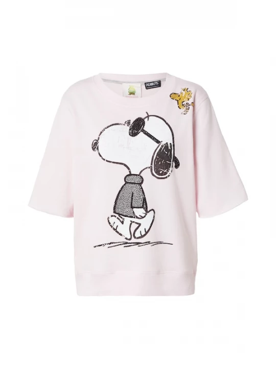Foto van product PRINCESS GOES HOLLYWOOD Sweatshirt 'Snoopy Walk' geel / rosa / zwart / wit