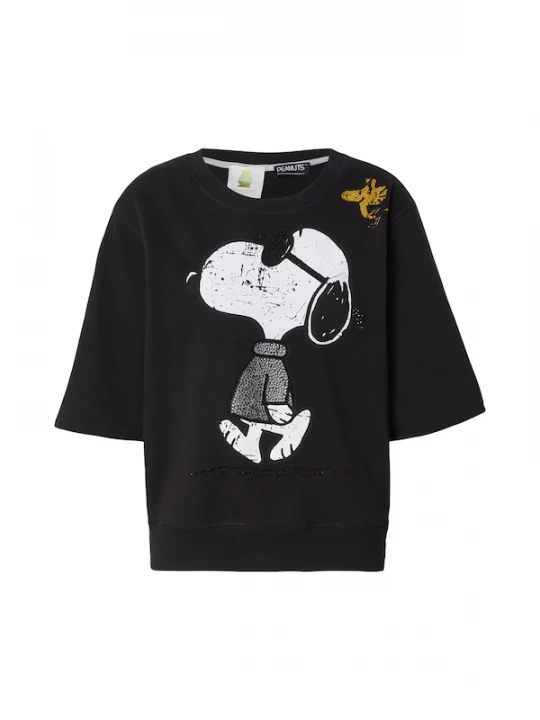 Foto van product PRINCESS GOES HOLLYWOOD Sweatshirt stone grey / zwart / wit