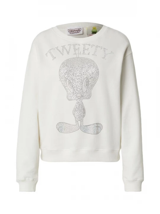 Foto van product PRINCESS GOES HOLLYWOOD Sweatshirt 'Tweety' zilver / offwhite