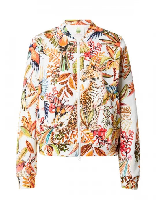 Foto van product PRINCESS GOES HOLLYWOOD Sweatvest 'SAFARI' lichtblauw / lichtgroen / oranje / wit