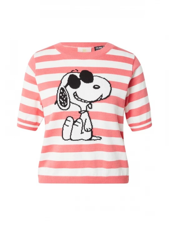 Foto van product PRINCESS GOES HOLLYWOOD Trui 'Snoopy' pitaja roze / zwart / wit