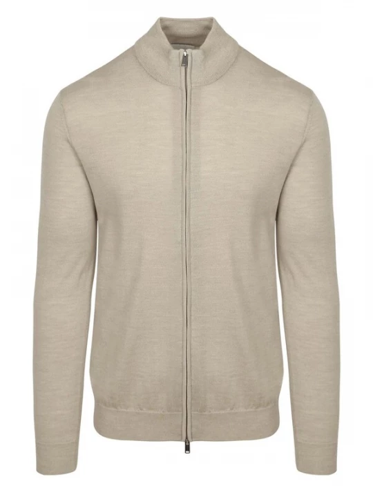 Foto van product Profuomo Gebreid vest beige