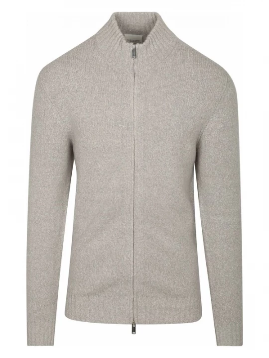 Foto van product Profuomo Gebreid vest grijs